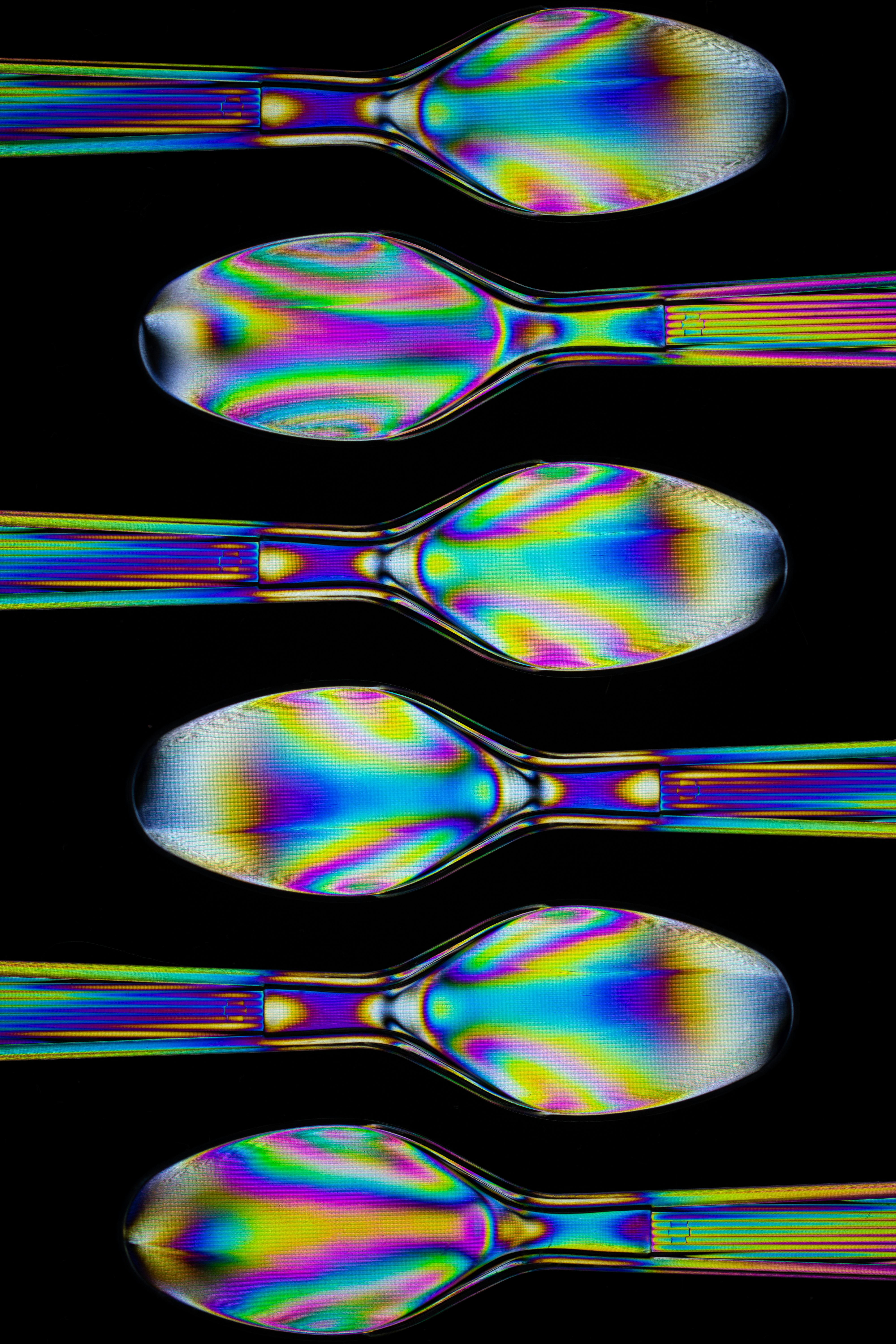 iridescent spoon artwork